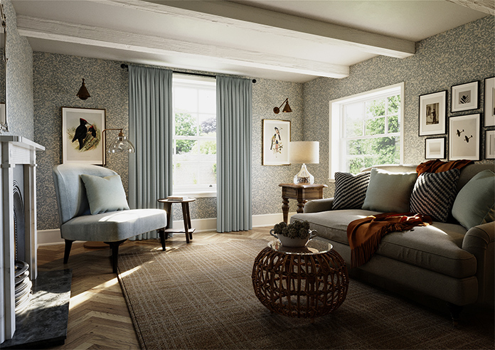 Stamford, Seafoam - Made to Measure Curtains - Image 7